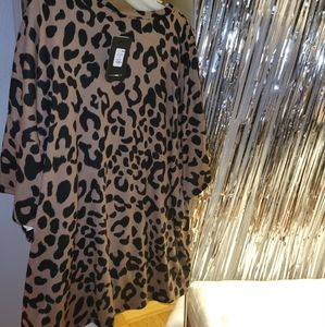 Oversize  Leopard T Shirt Fashion Nova